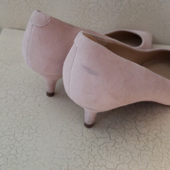 Pink Suede Heels - Picture 4 of 6